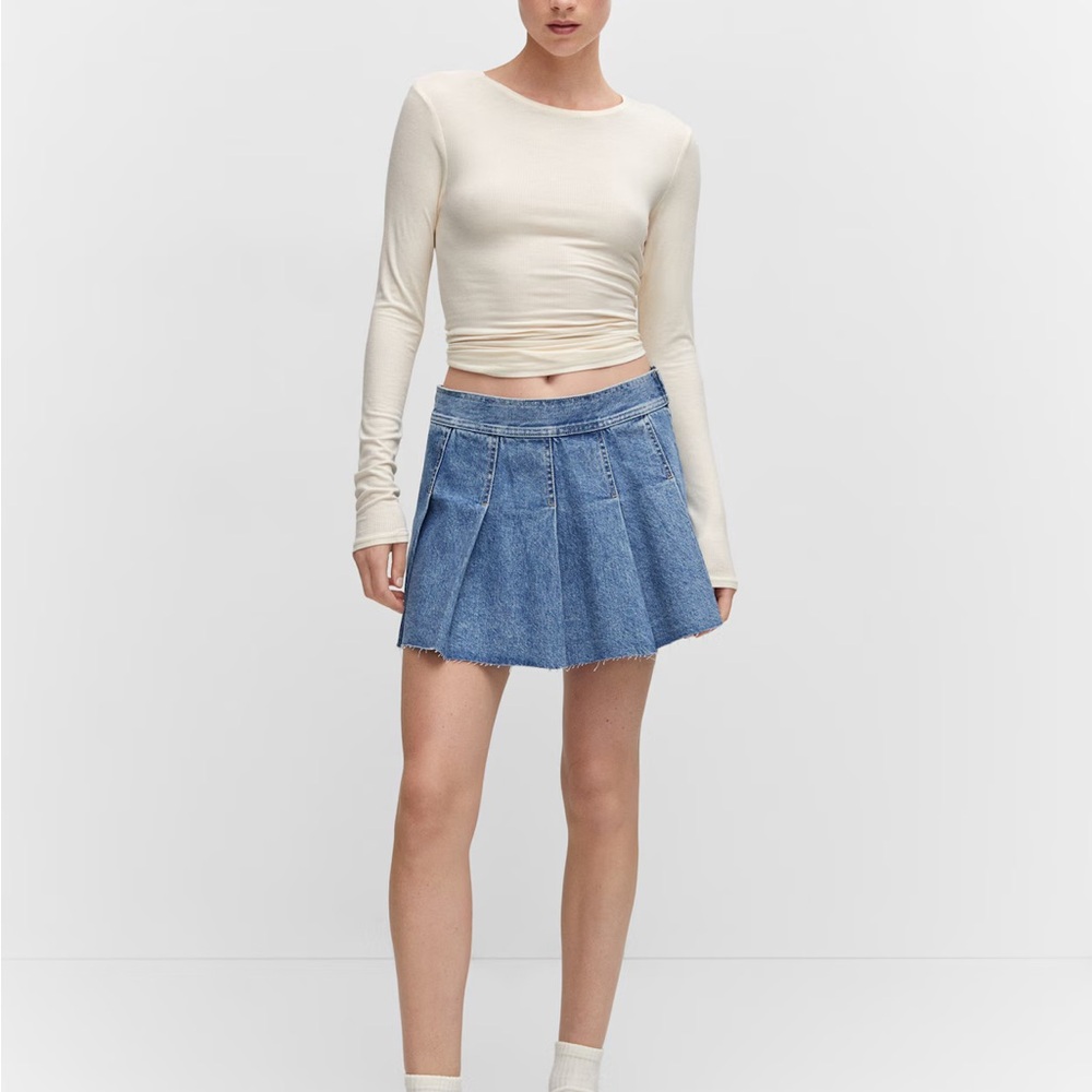 Mango Denim Mini Skirt